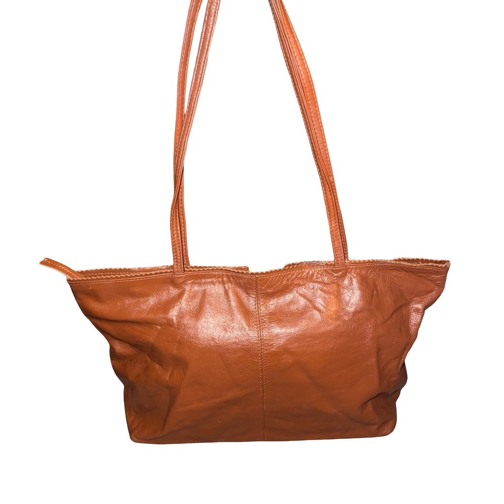 Latico Leather Cognac Brown Slouchy Tote Bag Large Shoulder Purse Boho - Picture 2 of 8